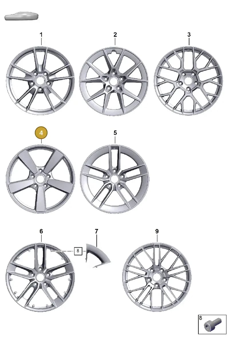 992601025BNQO1 — Porsche 911 (2024-2025) diagram p63601000, position 4