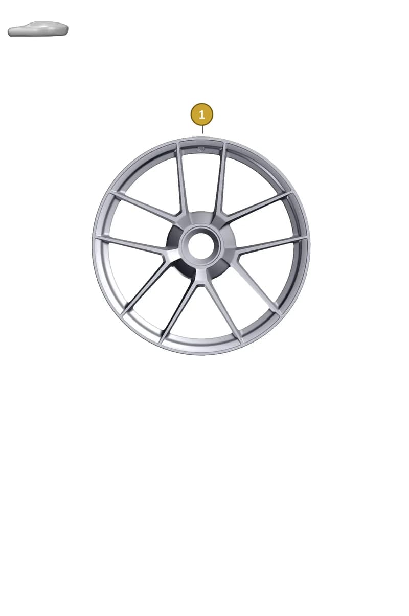 992601025CAJE1 — Porsche 911 (2024-2025) diagram p63601100, position 1