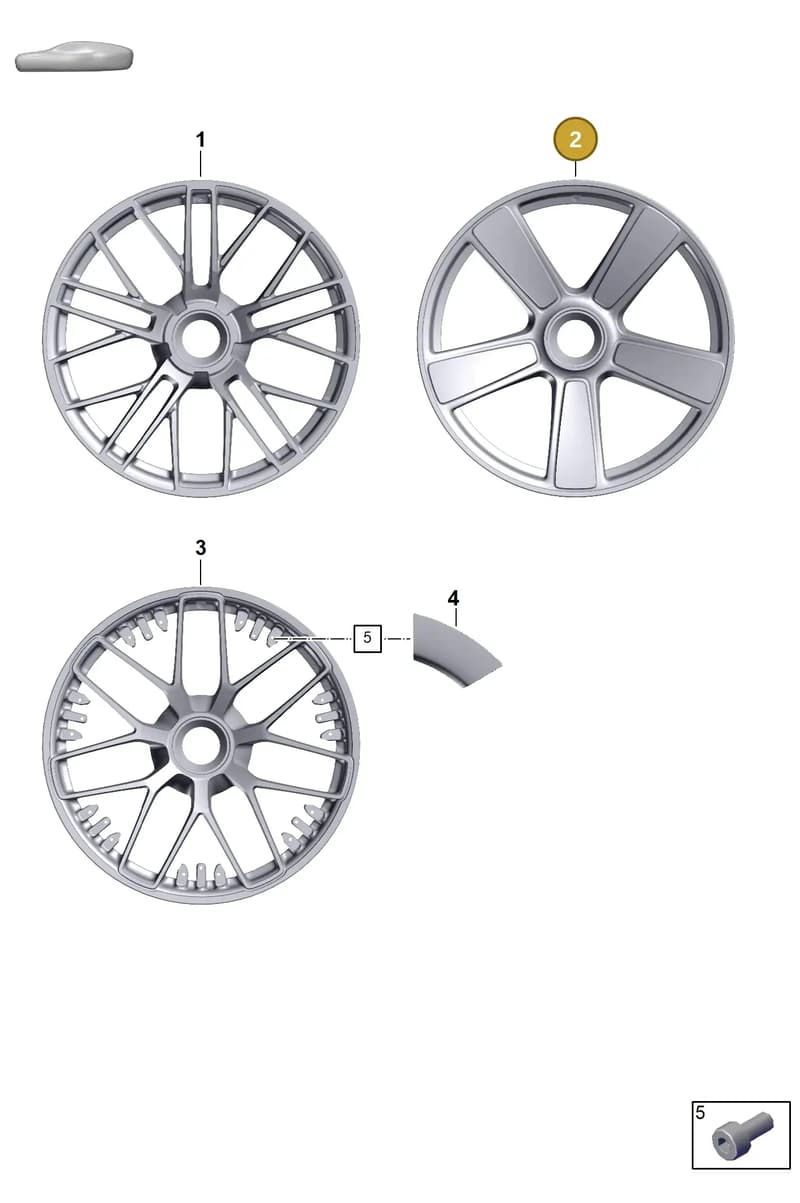 992601025EBOS8 — Porsche 911 (2024-2025) diagram p63601200, position 2