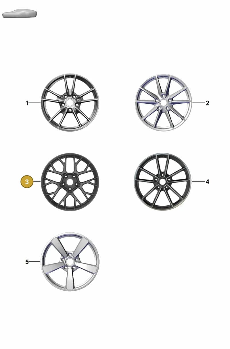 992601025GOC6 — Porsche 911 (2018-2024) diagram p53601000, position 3