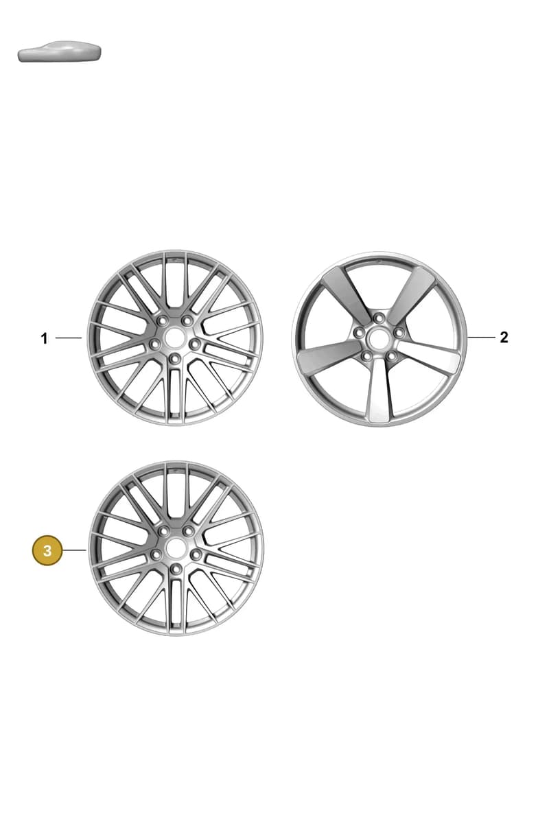 992601025QOC6 — Porsche 992 Sport Classic (2020-) diagram p57601000, position 3