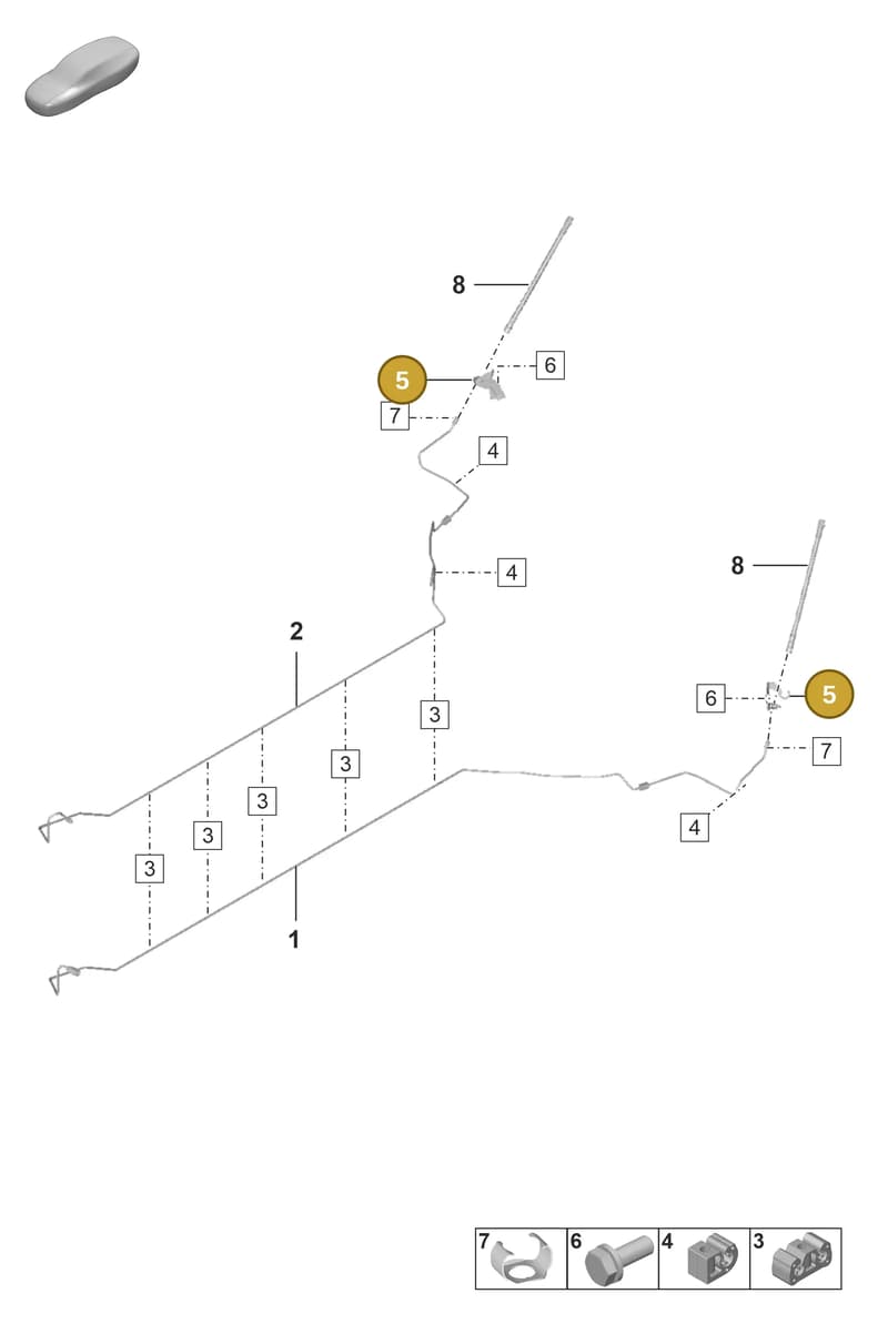 992611843 — Porsche 911 (2018-2024) diagram p53604020, position 5