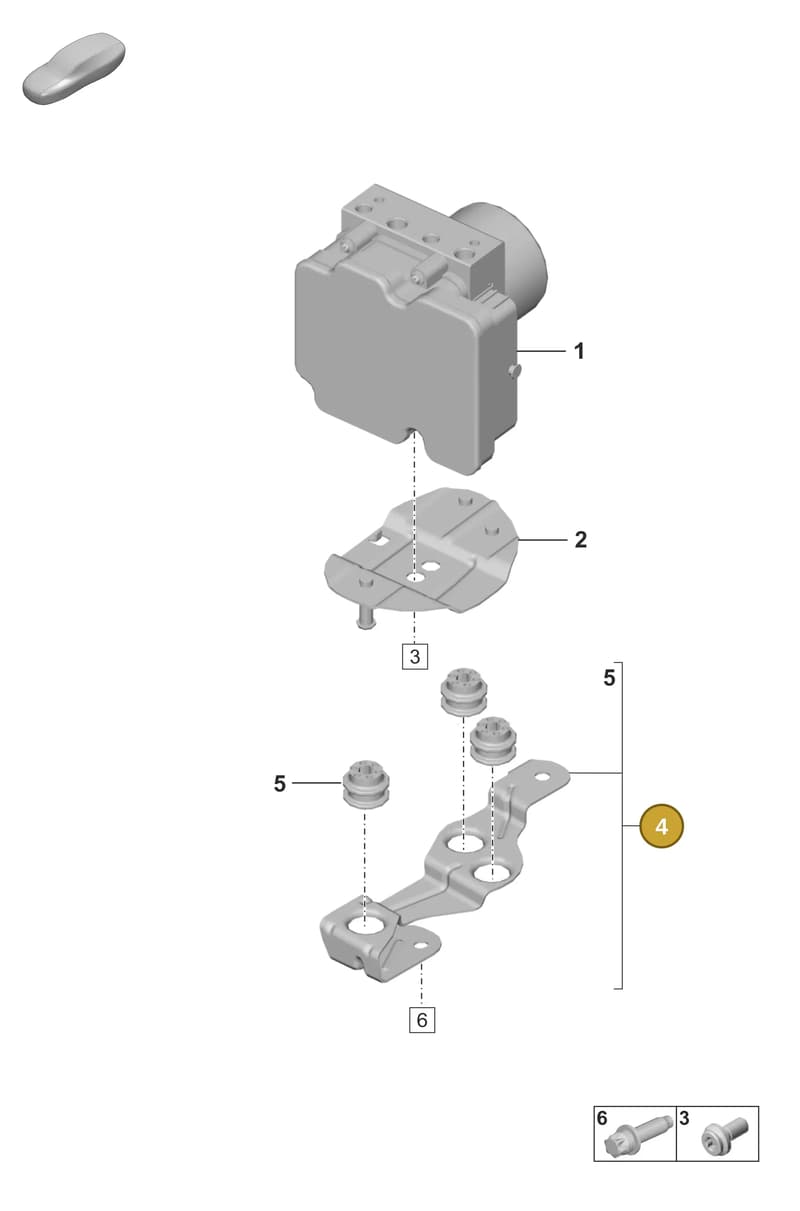 992614335 — Porsche 911 (2024-2025) diagram p53605000, position 4