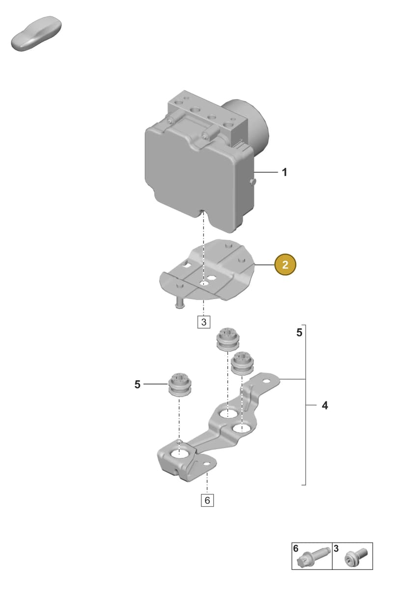992614513 — Porsche 911 (2024-2025) diagram p53605000, position 2