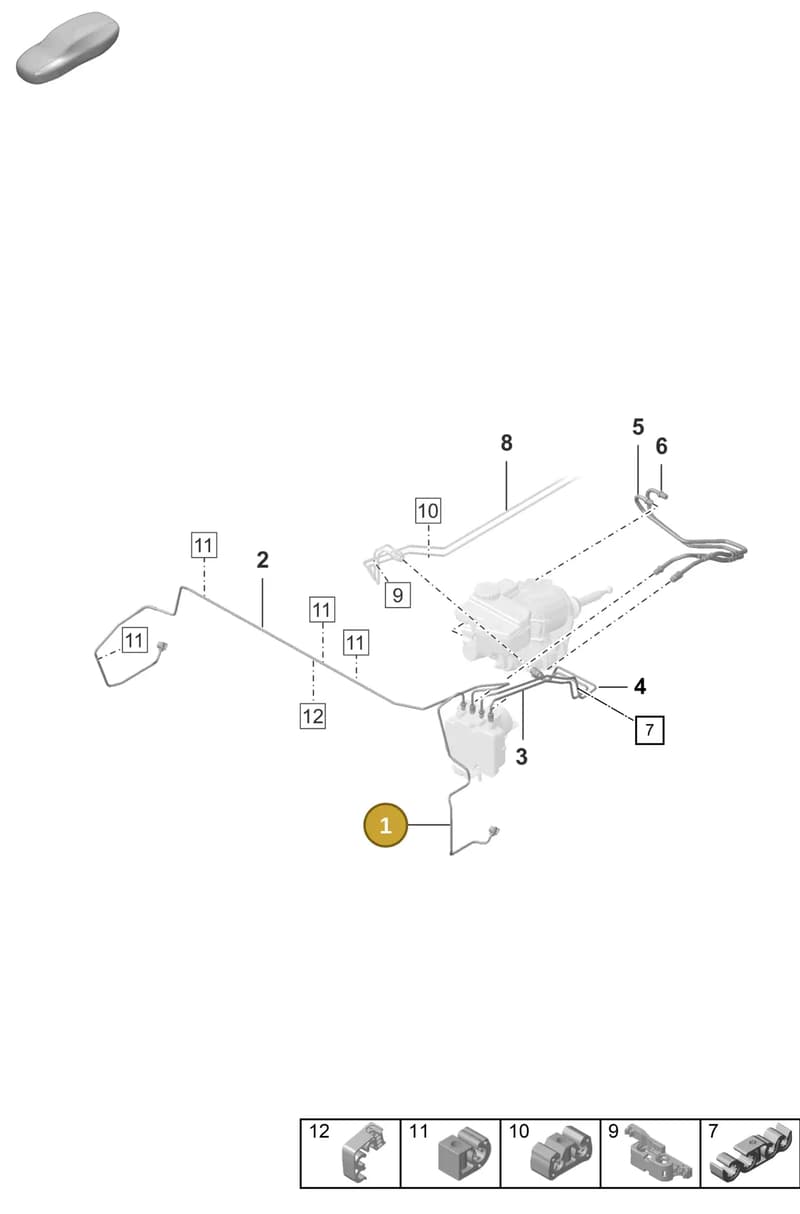 992614717 — Porsche 911 (2020-2022) diagram p57604010, position 1