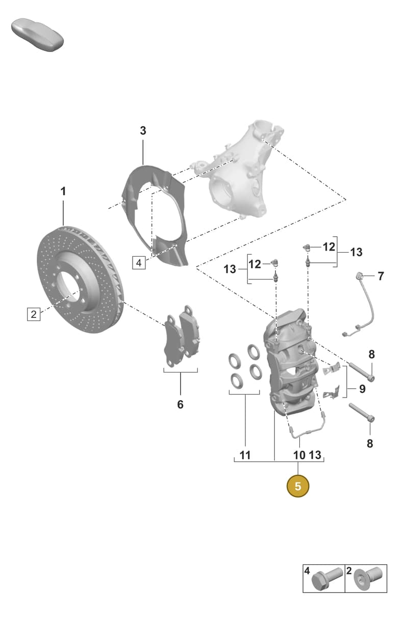 992615123H — Porsche 911 (2018-2024) diagram p53602000, position 5