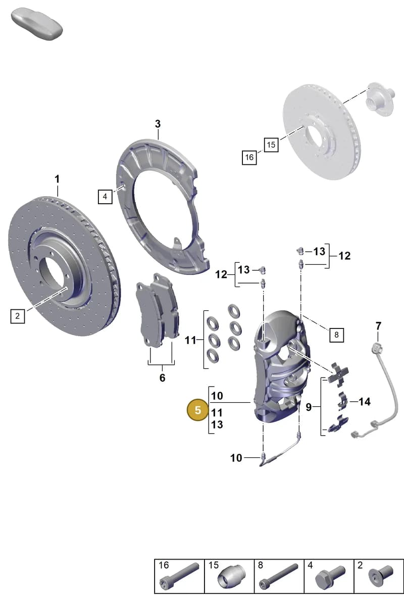 992615124AQ — Porsche 911 (2024-2025) diagram p63602020, position 5