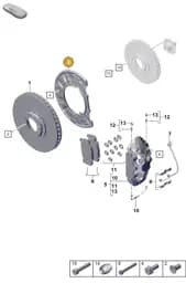992615311E Porsche Cover Plate