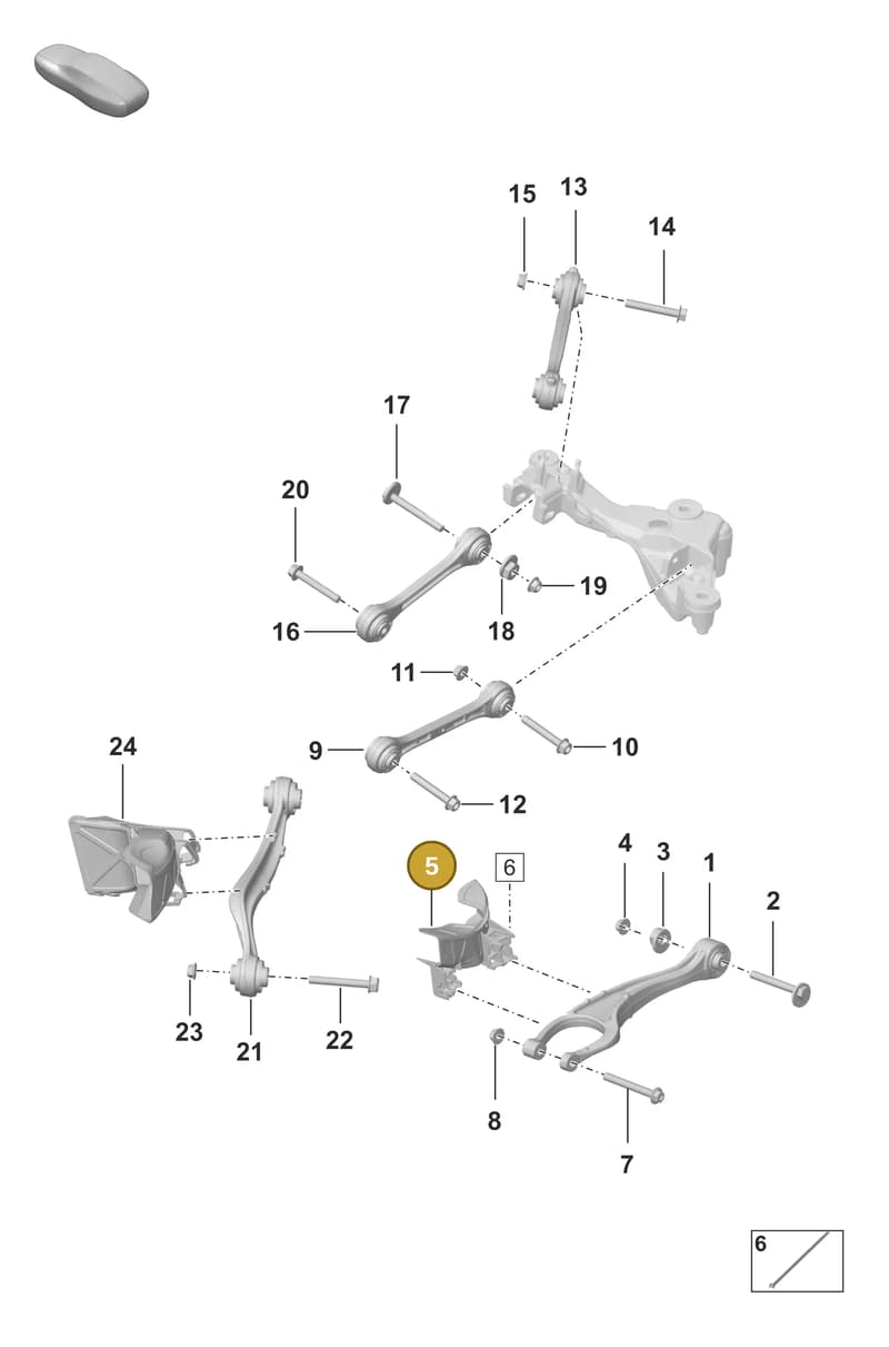 992615396 — Porsche 911 (2020-2022) diagram p53501010, position 5