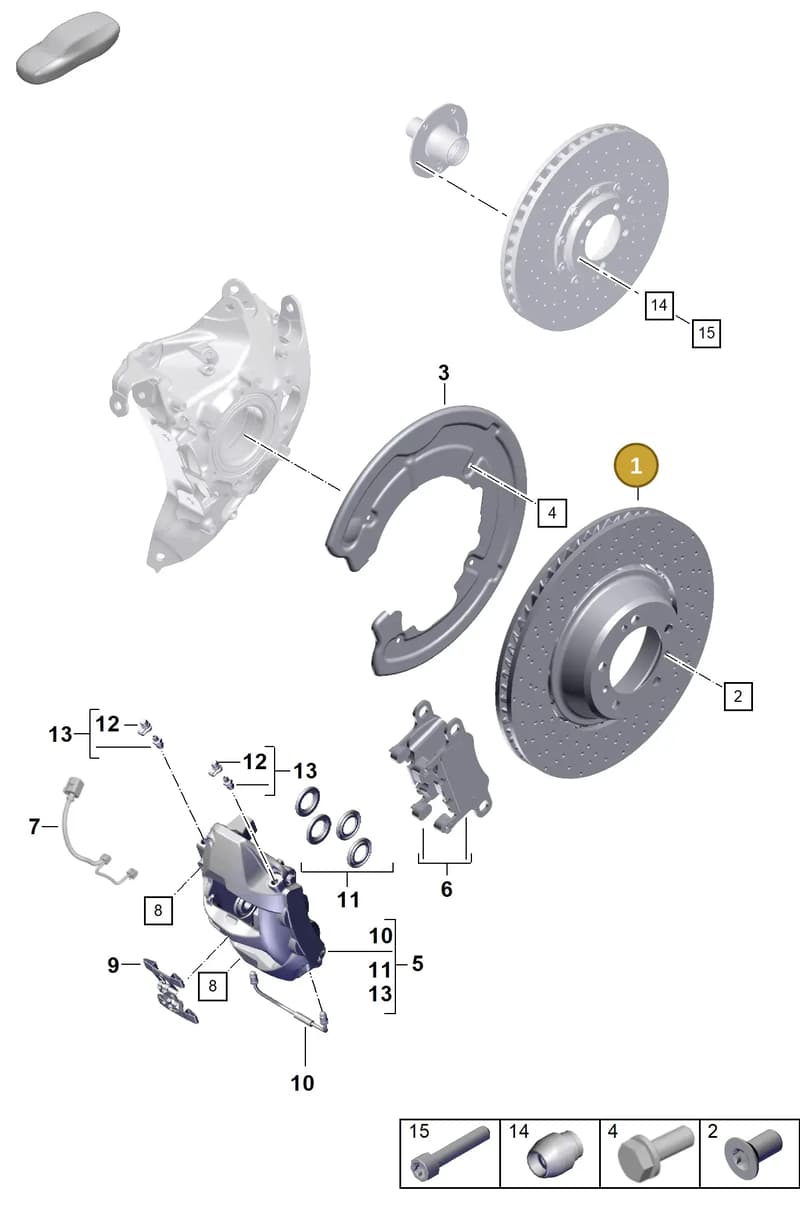 992615602AD — Porsche 911 (2024-2025) diagram p63603020, position 1