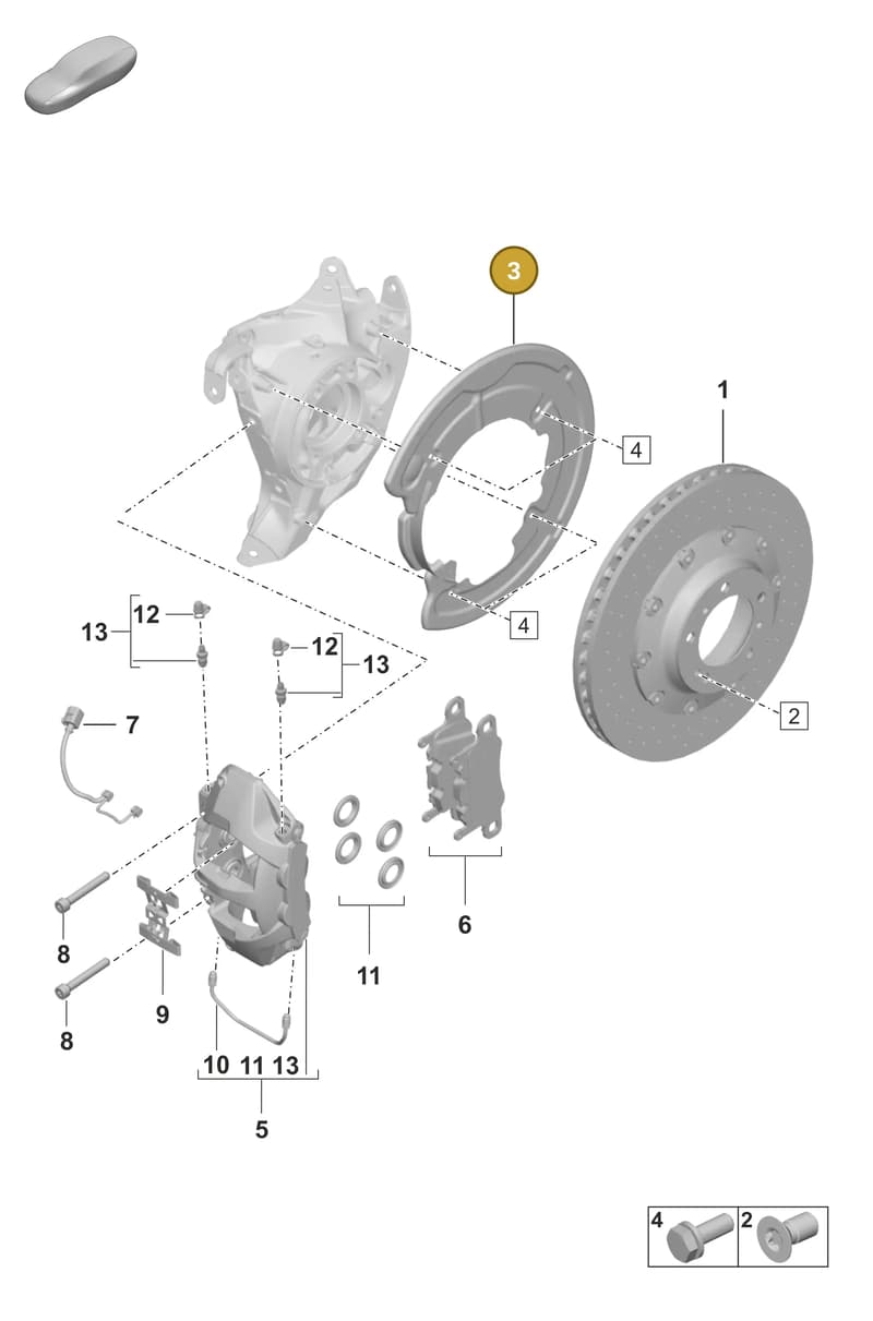 992615612J — Porsche 911 (2024-2025) diagram p53603010, position 3