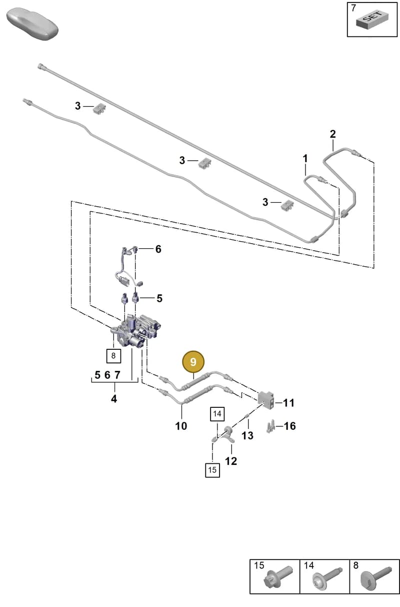 992616749 — Porsche 911 (2024-2025) diagram p63502150, position 9