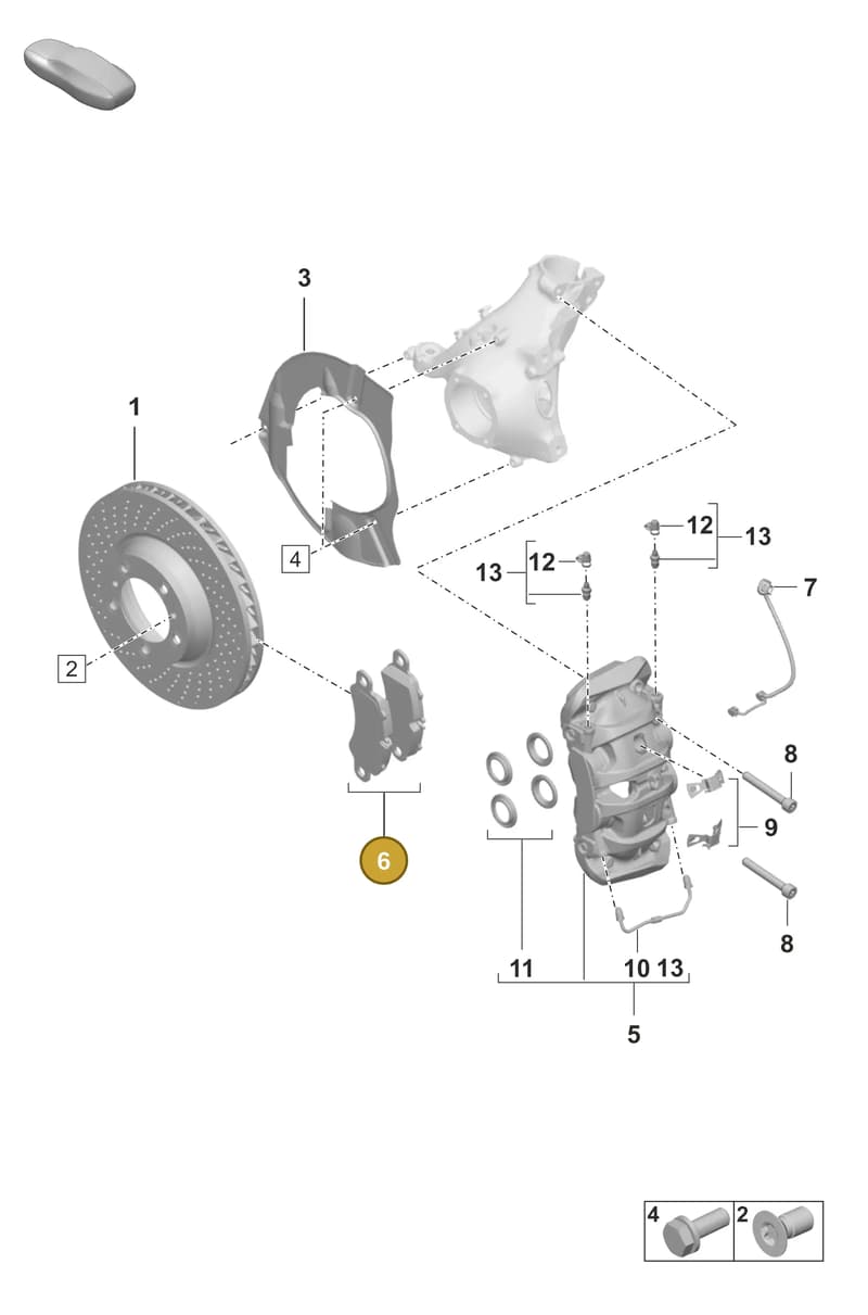 992698151G — Porsche 911 (2018-2024) diagram p53602000, position 6