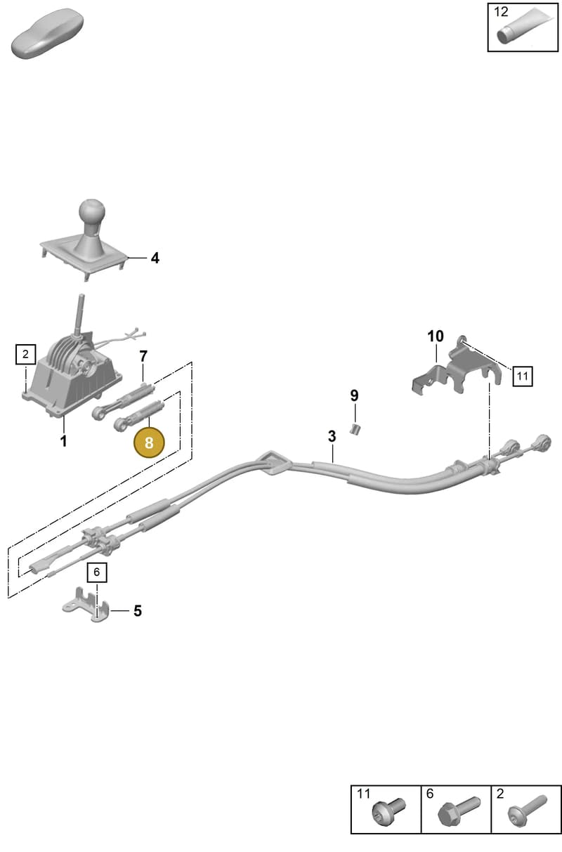 992711761 — Porsche 911 (2021-2022) diagram p59701000, position 8