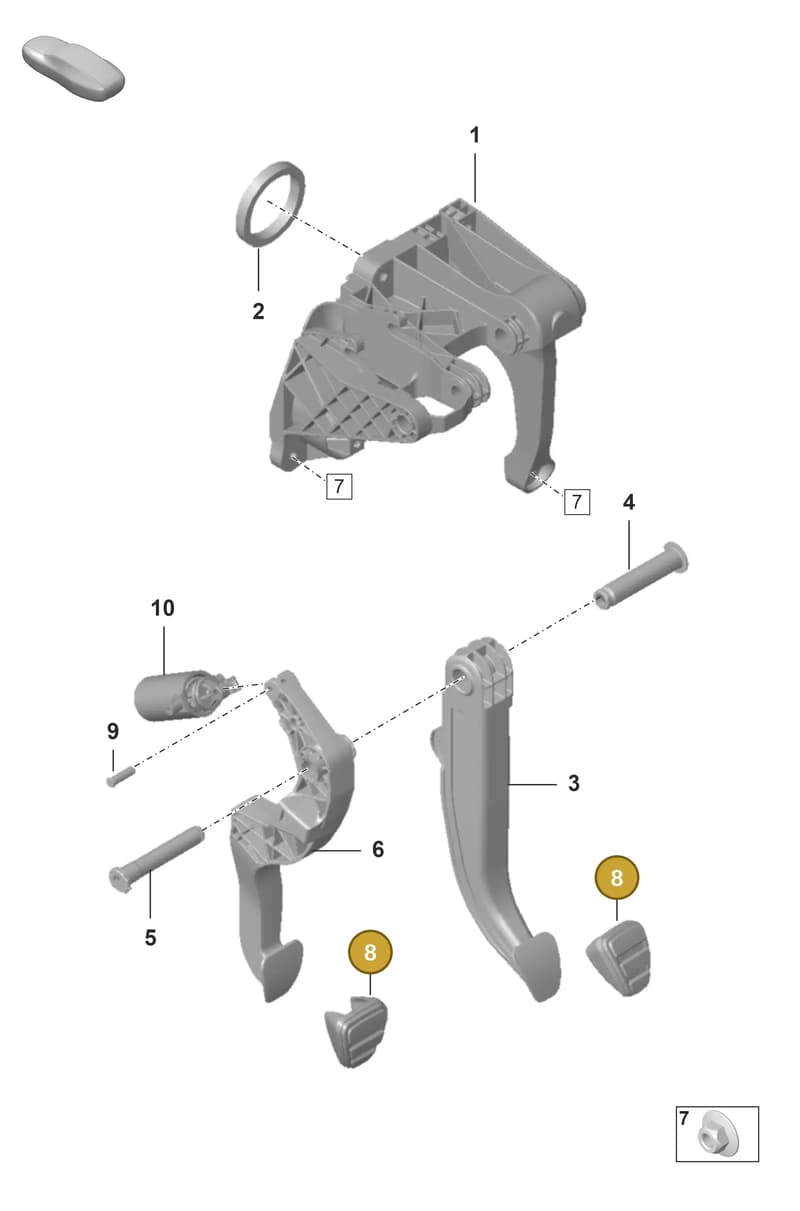992721173 — Porsche 911 (2018-2024) diagram p53702000, position 8