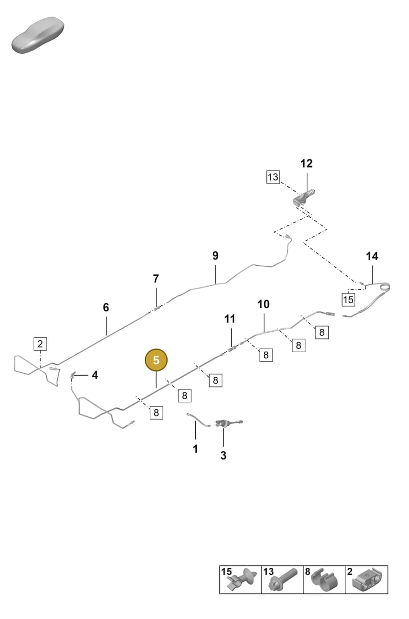 992721386 — Porsche 911 (2018-2024) diagram p53703000, position 5