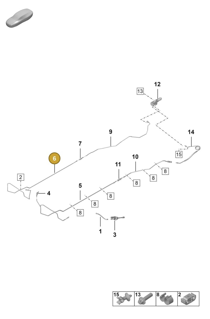 992721471 — Porsche 911 (2018-2024) diagram p53703000, position 6