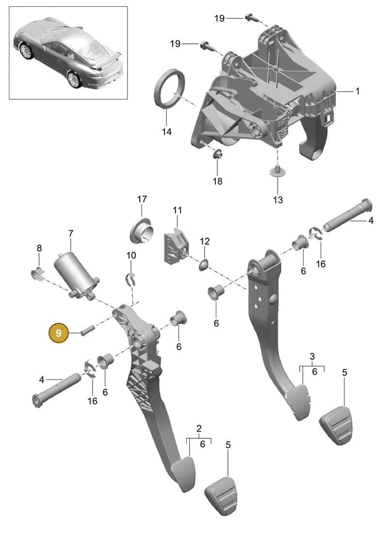 992721737 — Porsche 911 (2013-2020) diagram p41702001, position 9