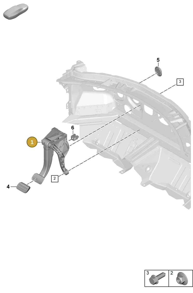 992723029F — Porsche 911 (2024-2025) diagram p63702100, position 1