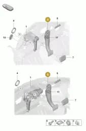 992723139A Porsche Brake Pedal