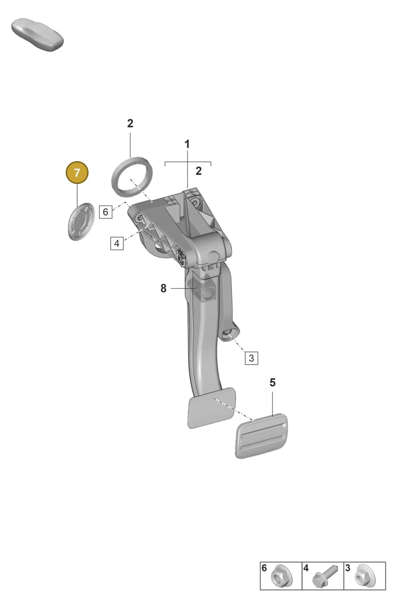 992723380A — Porsche 911 (2024-2025) diagram p59702100, position 7