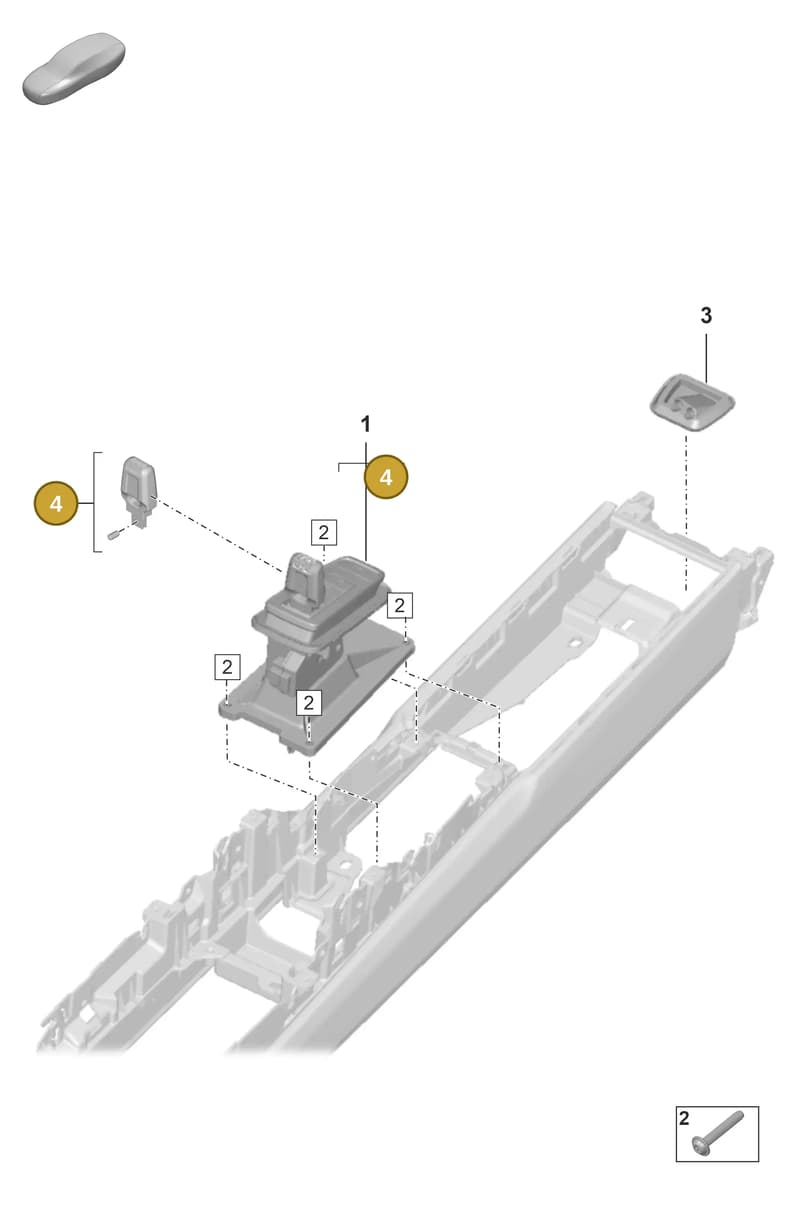 992798261 — Porsche 911 (2024-2025) diagram p53701100, position 4