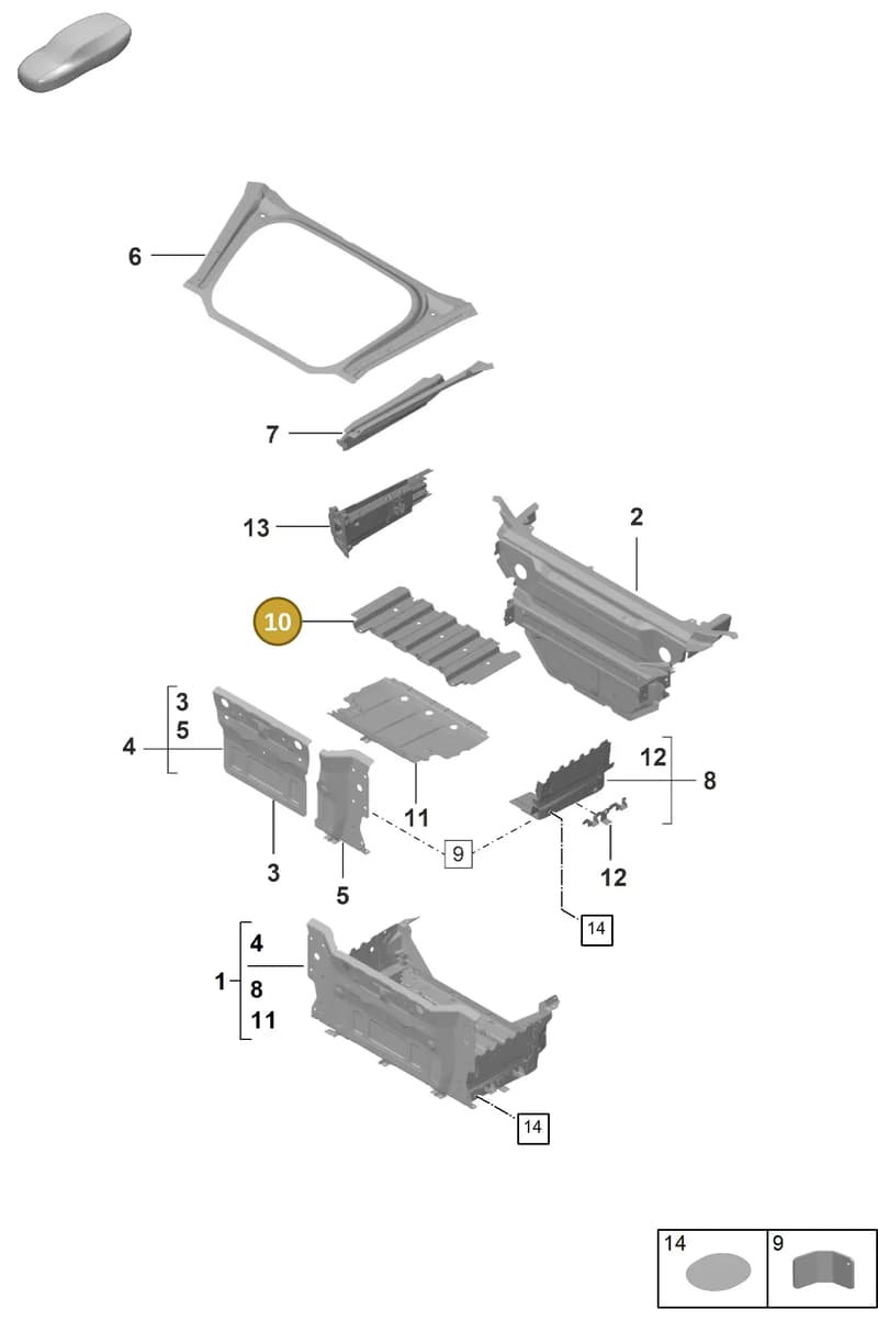 992801371 — Porsche 911 (2020-2022) diagram p53801100, position 10