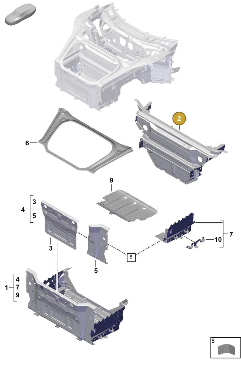 992802107YGRV — Porsche 992 Carrera Coupe (2024-) diagram p63801130, position 2
