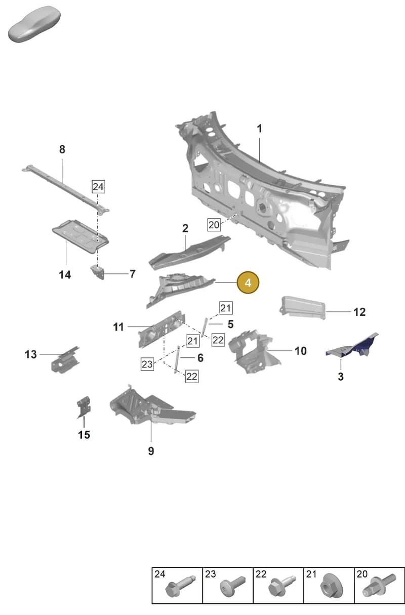 992803441YGRV — Porsche GT3 RS (2021-) diagram p59801120, position 4