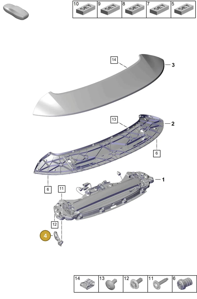 992804894AY — Porsche 911 (2024-2025) diagram p63803150, position 4