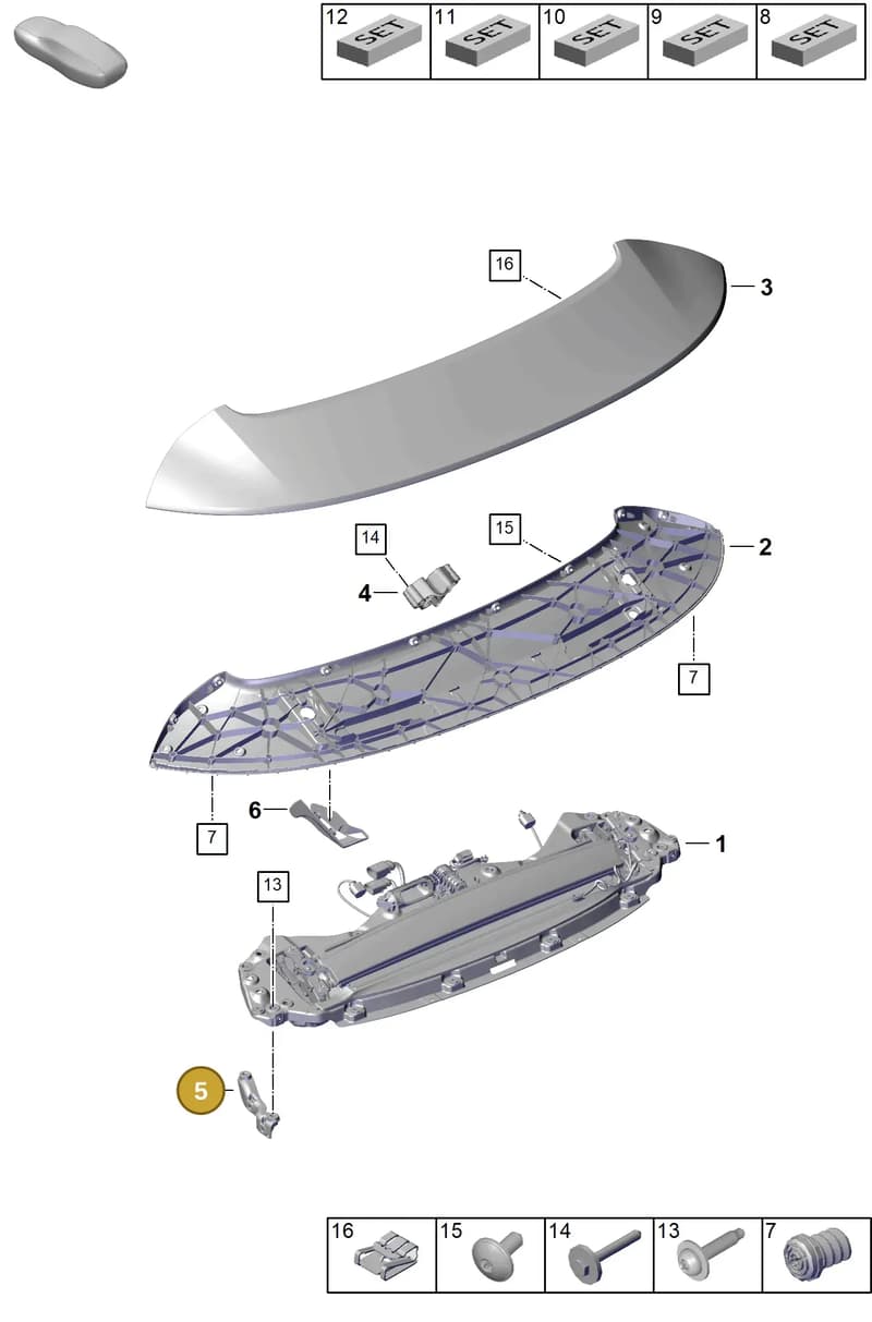 992804894AY — Porsche 911 (2024-2025) diagram p63803160, position 5