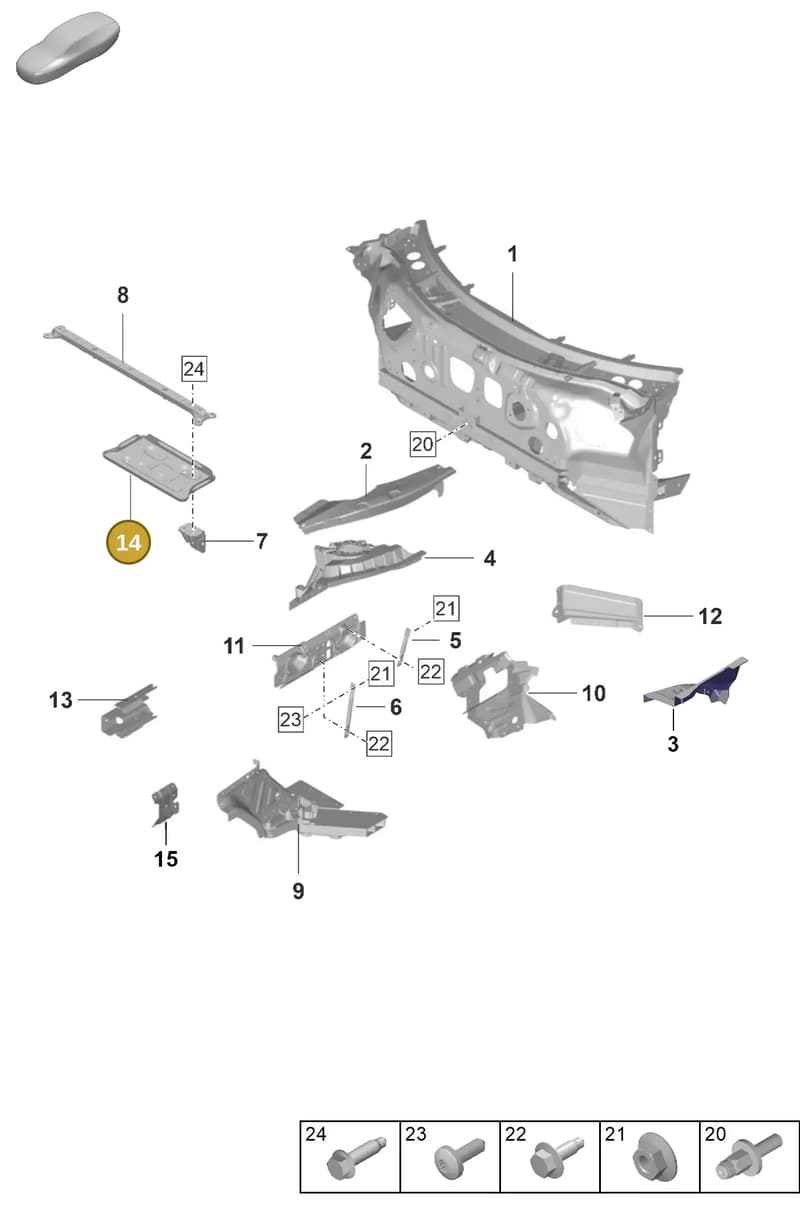 992805076 — Porsche 911 (2021-2022) diagram p59801120, position 14