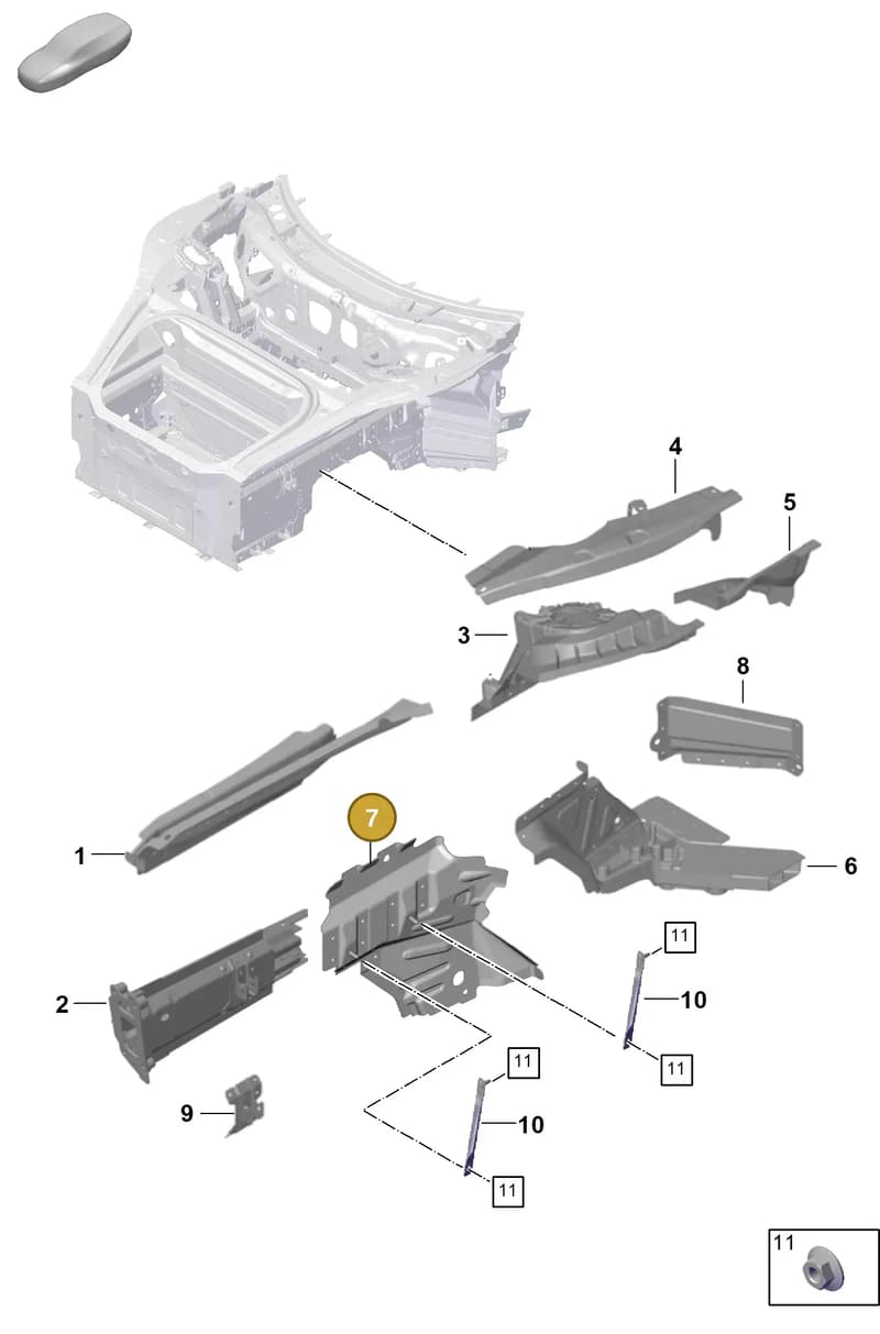 992805115YGRV — Porsche 992 Carrera Coupe (2024-) diagram p63801110, position 7