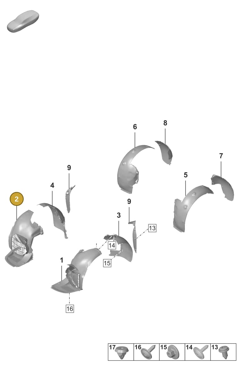 992805424F — Porsche 911 (2024-2025) diagram p53801750, position 2