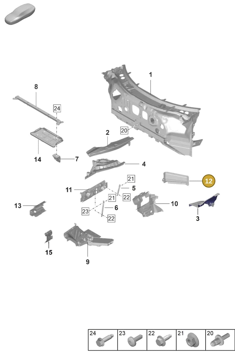992805430YGRV — Porsche GT3 RS (2021-) diagram p59801120, position 12