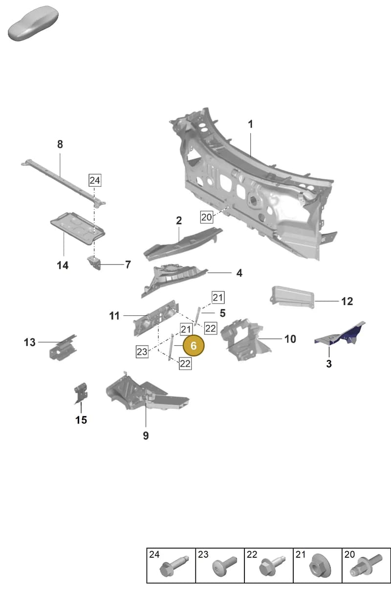 992805476 — Porsche 911 (2021-2022) diagram p59801120, position 6