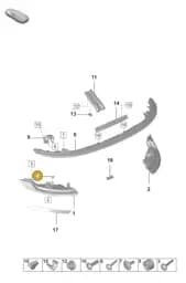 992806305A Porsche Adjustment Element
