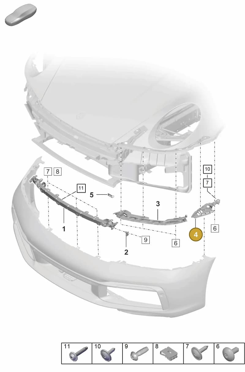 992806521C — Porsche 911 (2020-2022) diagram p57802200, position 4