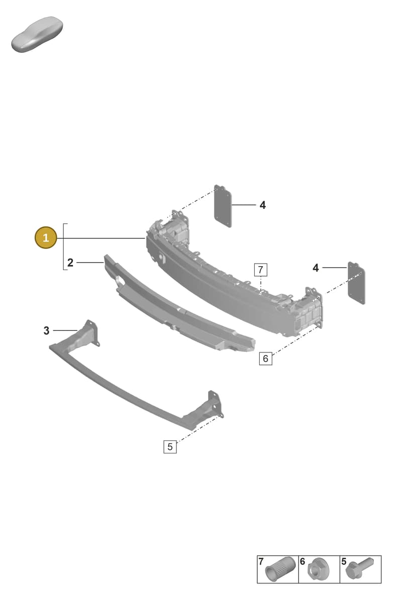 992807108J — Porsche 911 (2018-2024) diagram p53802400, position 1