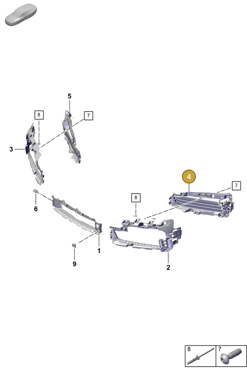 992807229BOK1 — Porsche 911 (2020-2022) diagram p57802100, position 4