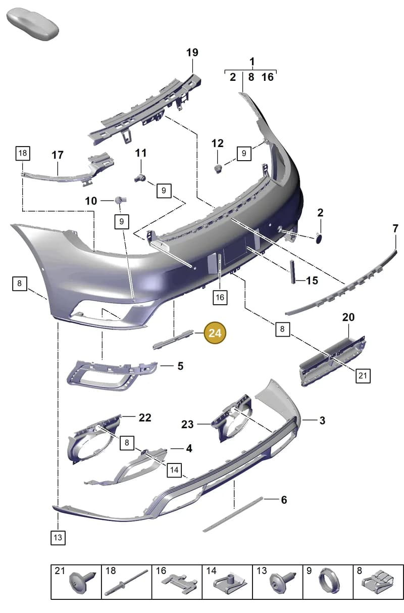 992807269 — Porsche 911 (2020-2022) diagram p57802500, position 24