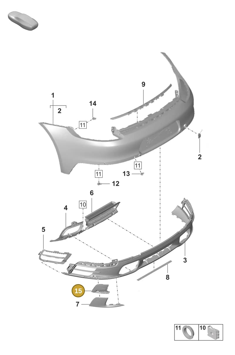 992807419OK1 — Porsche 911 (2018-2024) diagram p53802510, position 15+16