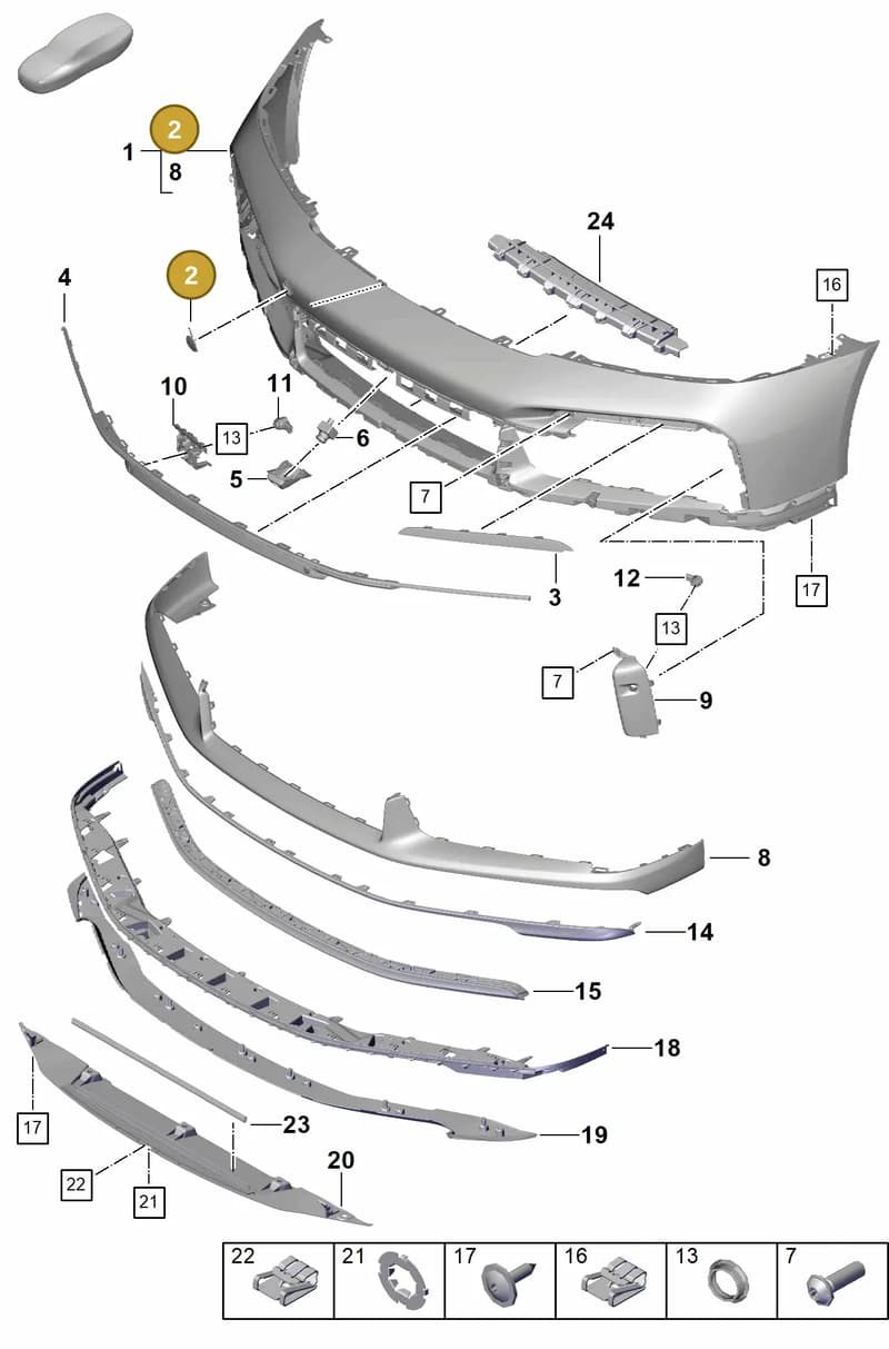 992807499AG2X — Porsche 911 (2020-2022) diagram p57802020, position 2