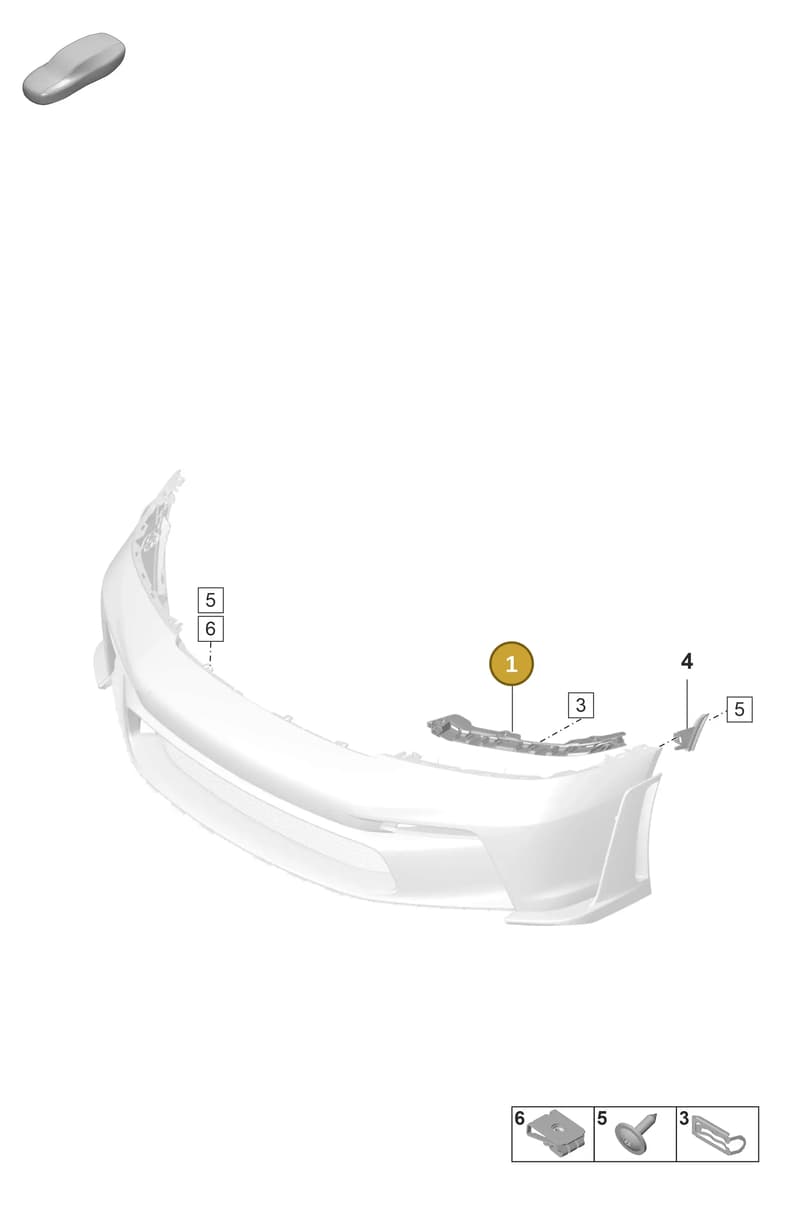 992807596L — Porsche 911 (2021-2022) diagram p59802210, position 1