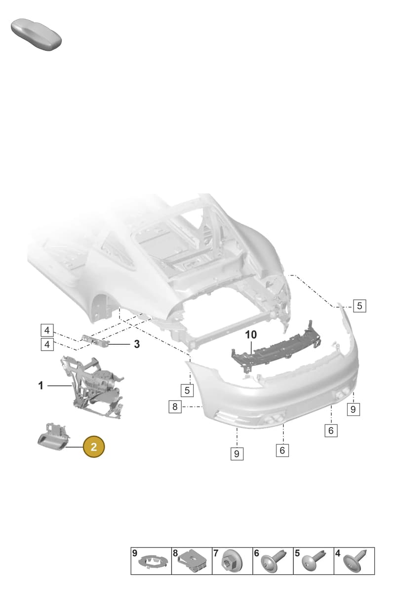 992807606BOK1 — Porsche 911 (2018-2024) diagram p53802710, position 2
