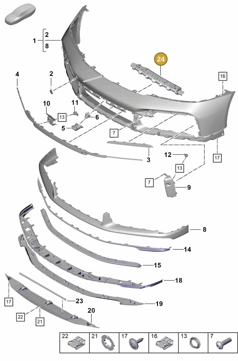 992807615 — Porsche 911 (2020-2022) diagram p57802020, position 24