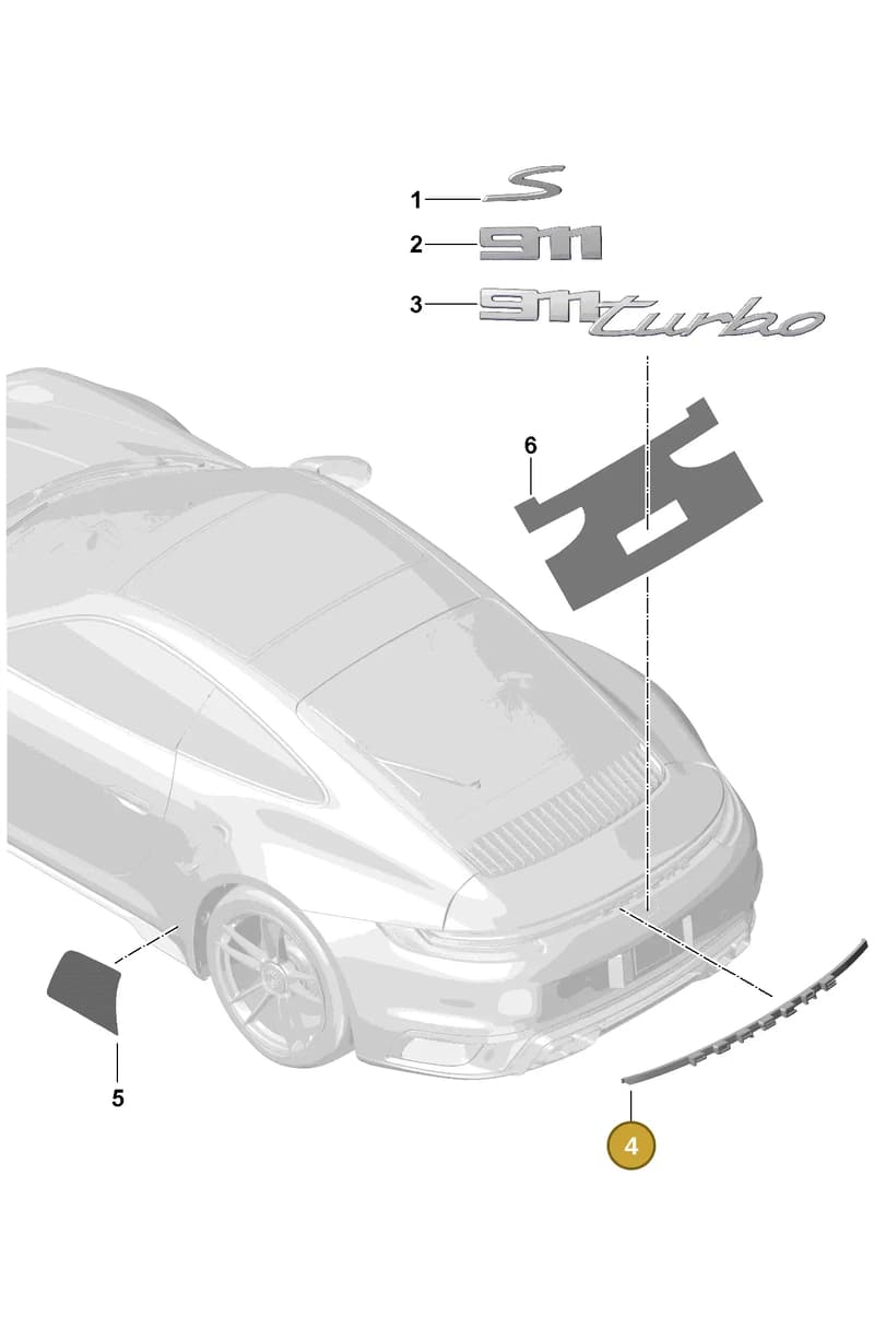 992807659K041 — Porsche 992 Sport Classic (2020-) diagram p57810000, position 4