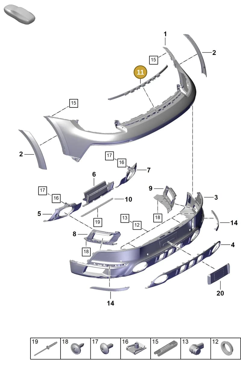992807659LOK1 — Porsche 911 (2018-2024) diagram p53802630, position 11
