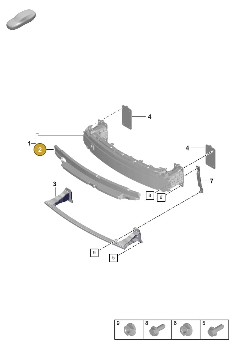 992807665A — Porsche 911 (2020-2022) diagram p57802400, position 2