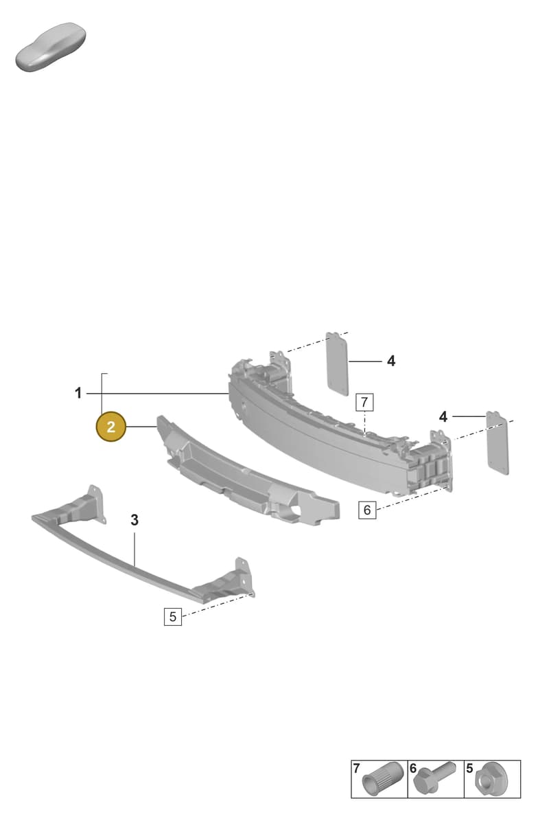 992807665E — Porsche 911 (2018-2024) diagram p53802410, position 2